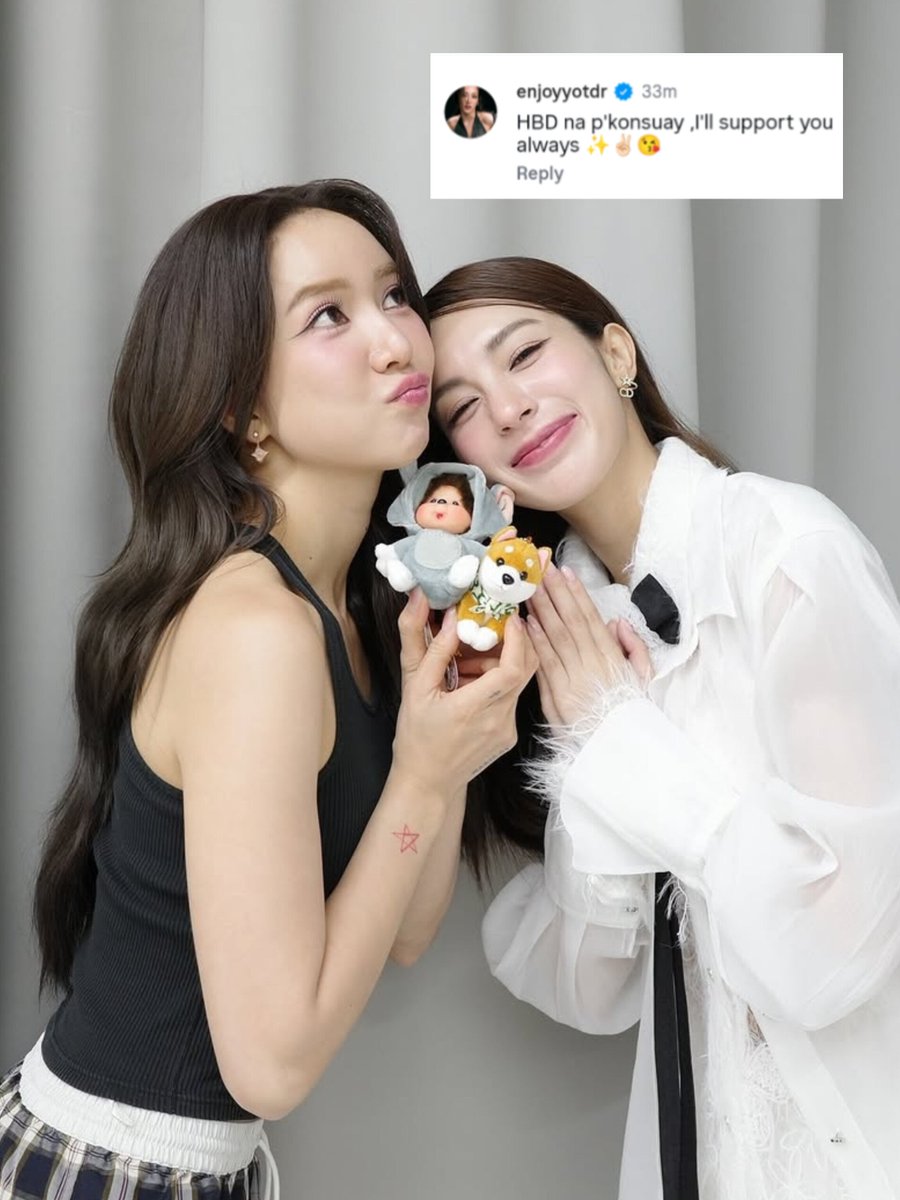 joyjune_'s tweet photo. 🐶 : HBD na p'konsuay, I'll support you always ✨✌🏻😘

even though it wasn't as long as last year's birthday wishes, at least it she showed us that they're still in good terms ❤️‍🩹

HAPPY JUNE'S DAY 2026
#BirthdayWishNannirin https://t.co/7sxqPgYC7Q