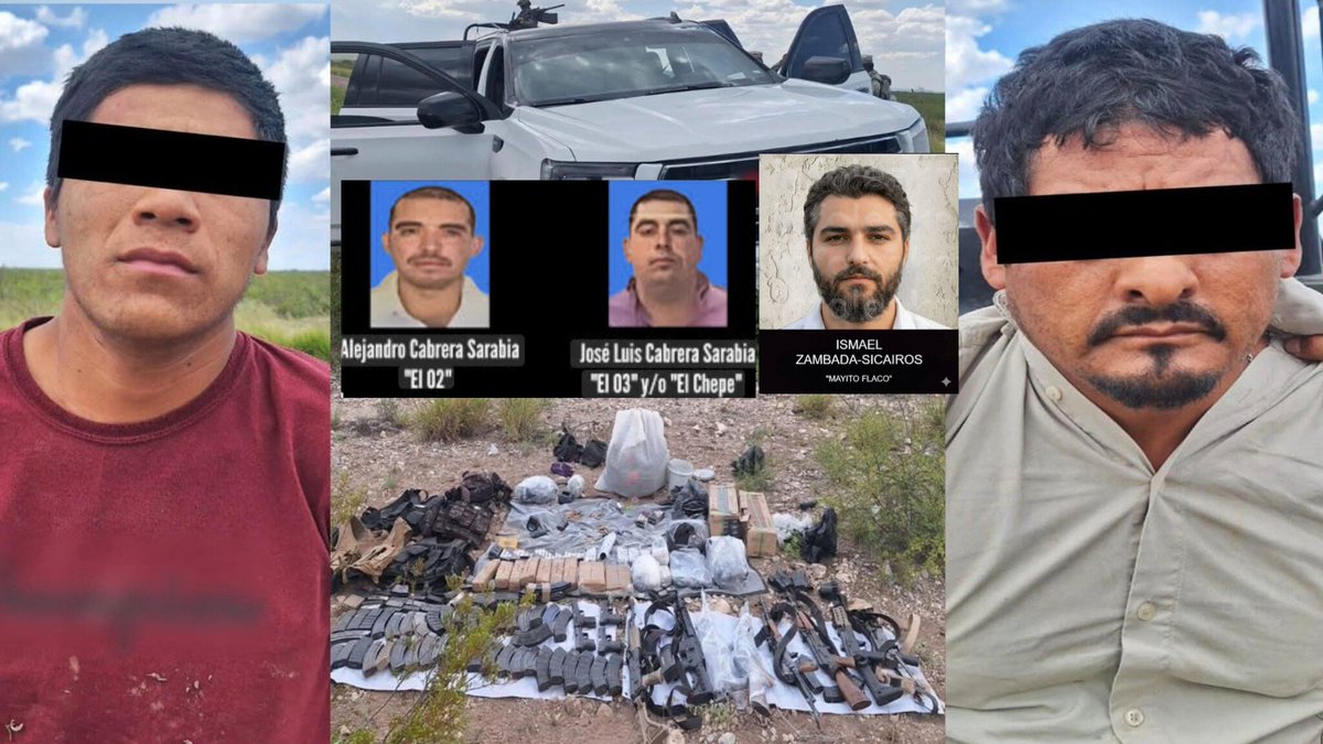 Alberto04262869's tweet photo. 🚨 Impresionante arsenal y cuatro detenidos integrantes de los Cabrera, entre ellos dos menores de edad, tras operativo del Ejército Mexicano en Durango

DURANGO, DGO.— Como parte de las acciones coordinadas contra la delincuencia organizada. https://t.co/E7KQsah5OY