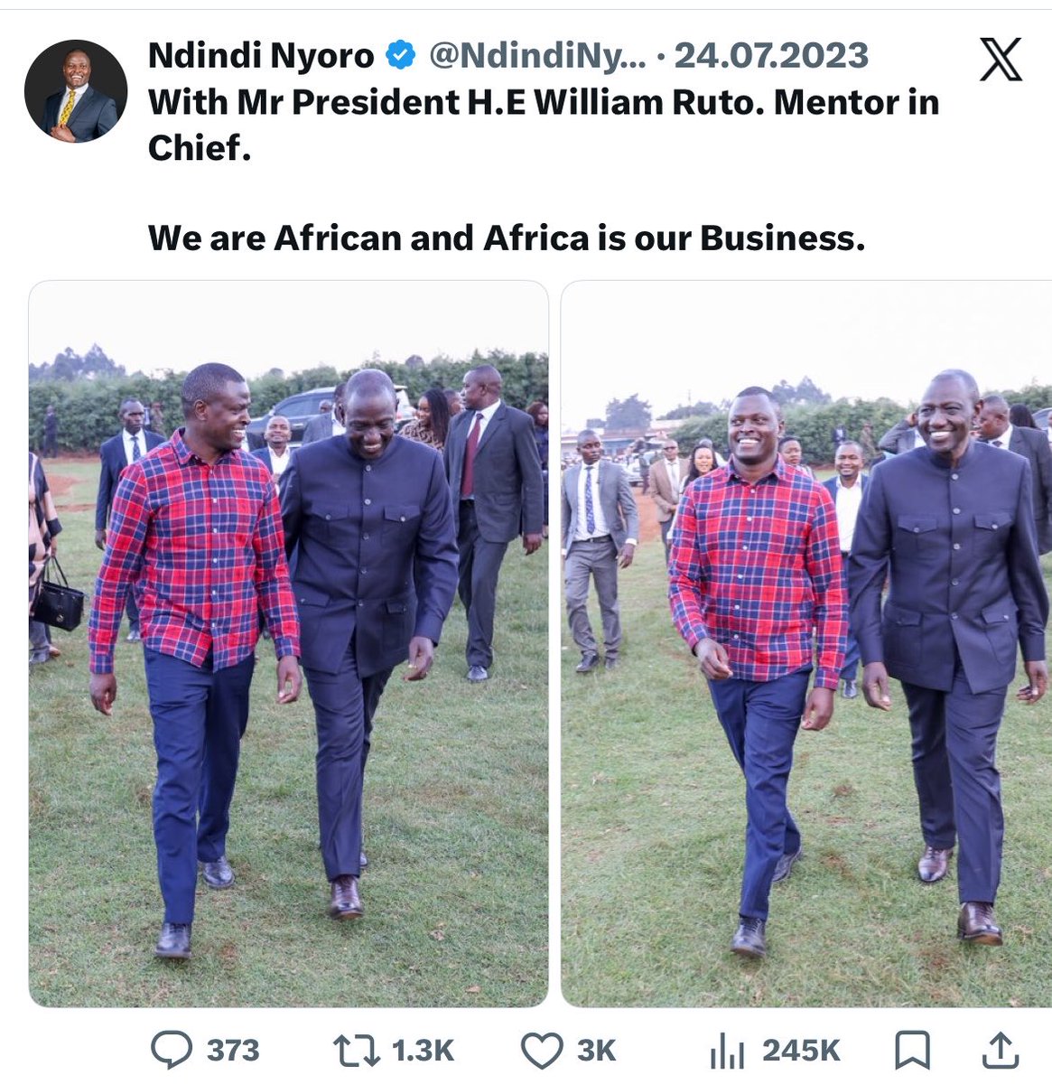 wil_sonn1's tweet photo. Haha, Mentor in chief indeed! 

Kenya is home and home is our business https://t.co/0HUSKiQCH1