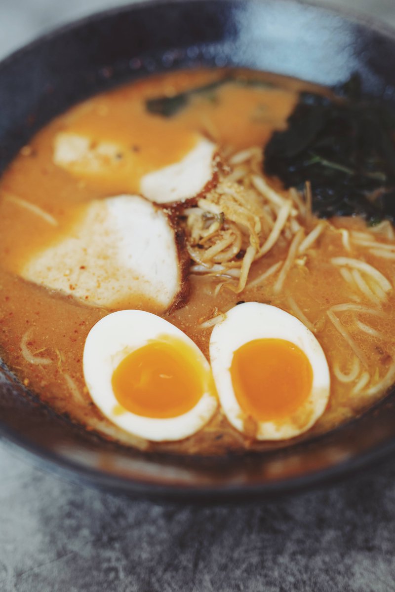 NorthcottClean's tweet photo. Just found the coziest hole-in-the-wall ramen spot in downtown! The tonkotsu broth is rich, noodles are perfectly springy, and the soft-boiled egg runs like a dream  10/10 would come back for the next rainy night. https://t.co/ObsYZ64Mbw