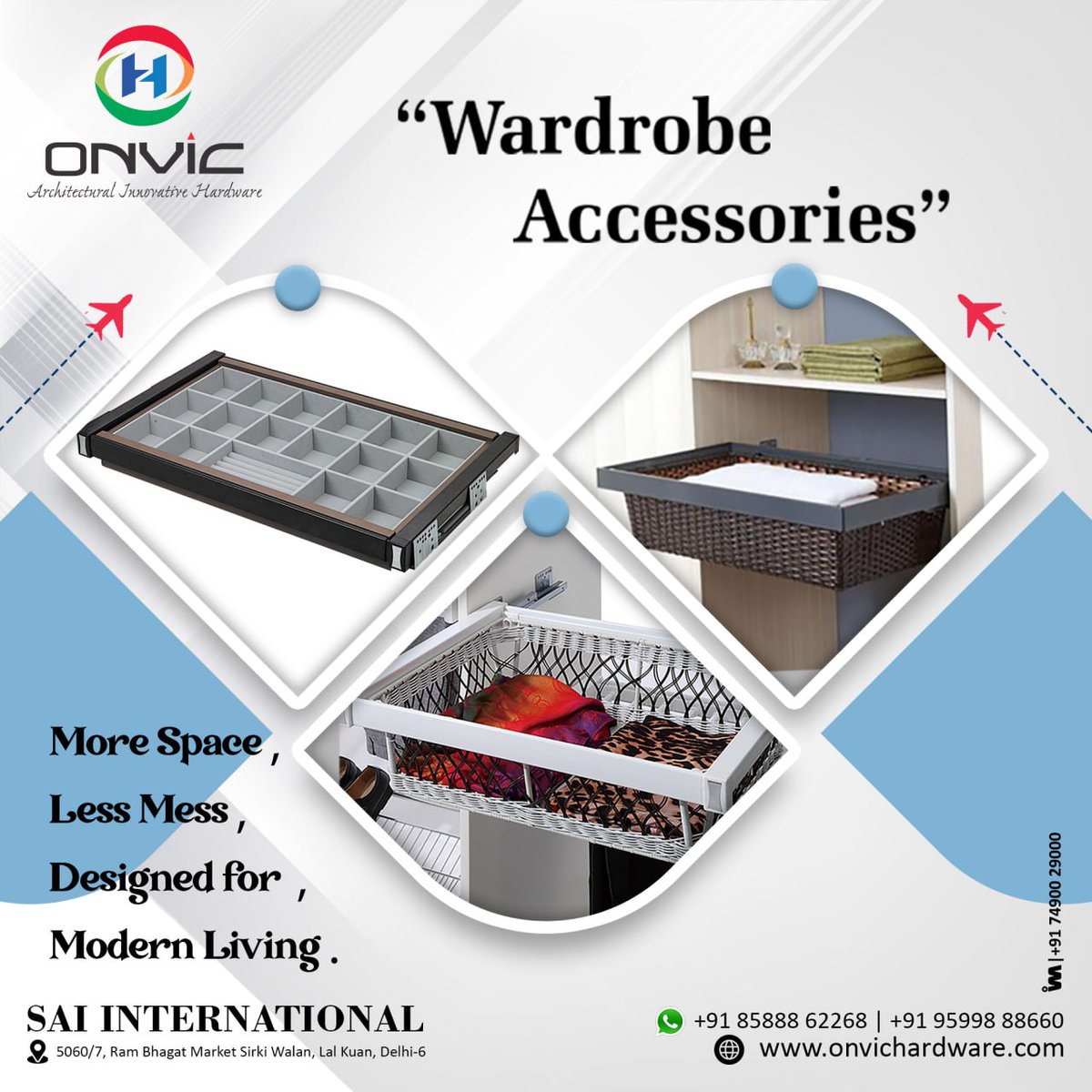 ibais_hardware's tweet photo. SAI INTERNATIONAL | Delhi 🏢

WARDROBE ACCESSORIES

Mr. Ashish Ahuja - +91 85888 62268
WhatsApp: https://t.co/Ak3GGfQV25
.
#Onvic #Onix #SaiInternational #CabinetHandle #DoorLocks #KitchenAccessories #FurnitureHardware #HardwareFittings #Architectural https://t.co/283vIbuDLH