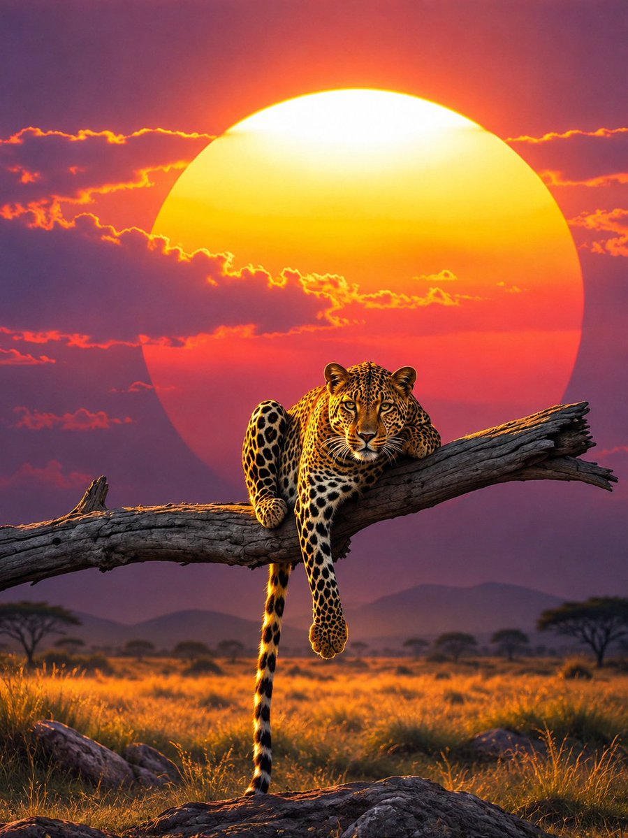 HeavenlyNaturee's tweet photo. 🐆 Golden Leopard Under the Sunset 🌅

#Leopard #Wildlife #Sunset #Nature #WildlifePhotography #NatureLovers #AfricanSafari #BigCats #BeautifulNature #SunsetLovers #WildlifeLovers #SafariLife #StunningView #NaturePhotography #GoldenHour https://t.co/gqnxadytc6