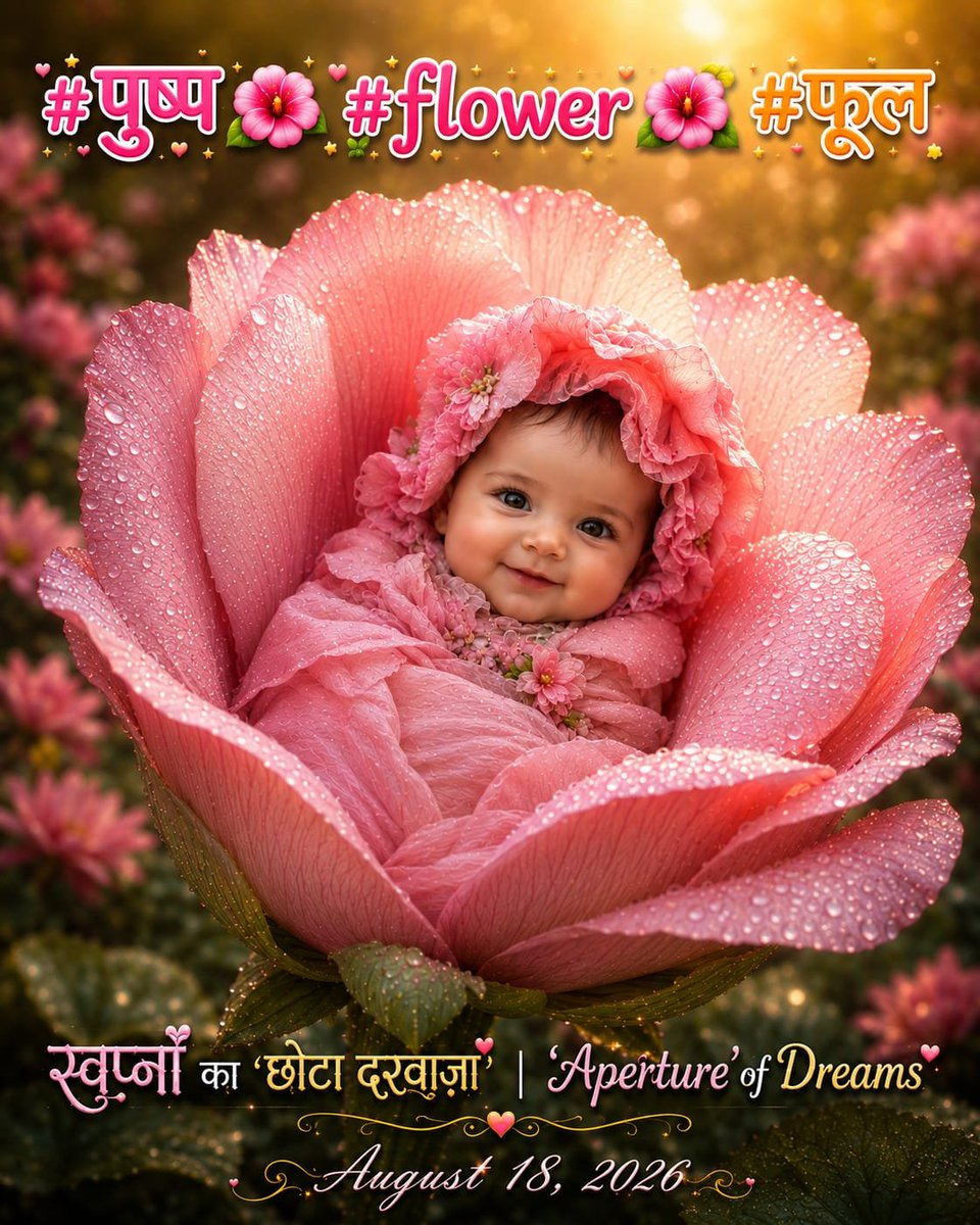 ChhotaDarwaza's tweet photo. नन्हीं कली बन घर आई
ढेरों खुशियां ढेरों बधाई!!
चेहरा उसका खिलता फूल
मां काली करे रक्षा हरे शूल!!
आज का अनुबोध
#पुष्प #flower #फूल
#छोटा_दरवाज़ा https://t.co/L7CZWg8lw3