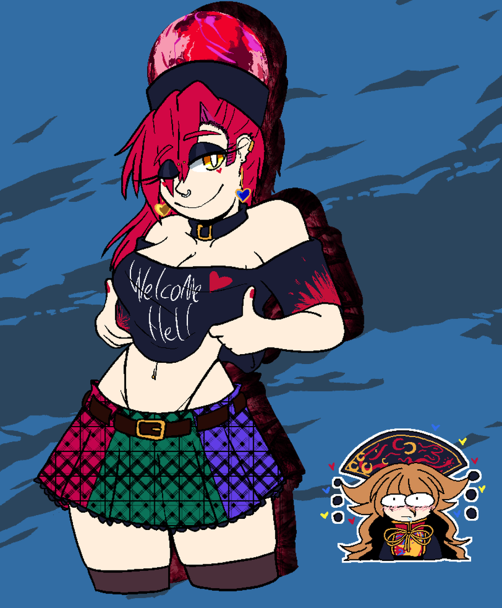 YOKU_YUKIHIME's tweet photo. thats wife. my wife. hi hecatia hi.  helooooooo hi. heyaaa. im junko from touhou https://t.co/1NaEoyFQDL