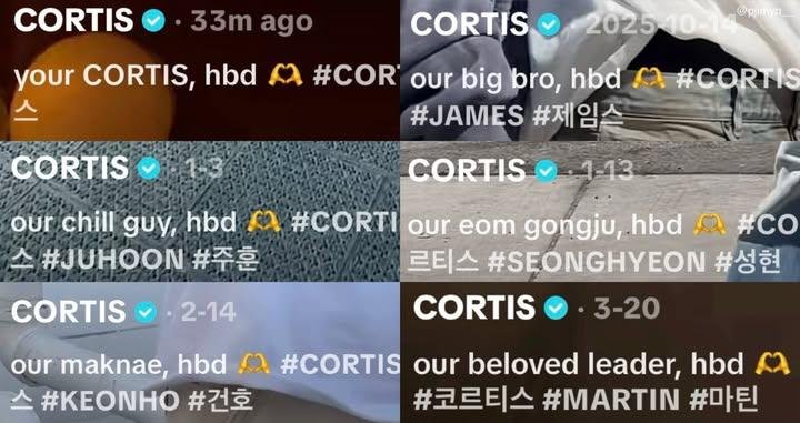 cortis_zip's tweet photo. our beloved leader, hbd 🫶🏻
our big bro, hbd 🫶🏻
our chill guy, hbd 🫶🏻
our eom gongju,hbd 🫶🏻
our maknae, hbd 🫶🏻
your CORTIS, hbd 🫶🏻 https://t.co/GBbs4YHJCz