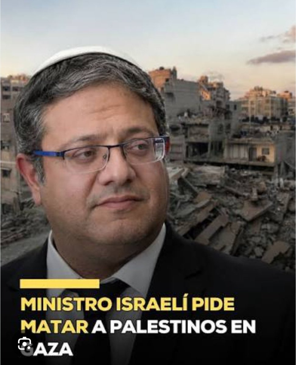 Mej_ia's tweet photo. Ministro de Seguridad Israelí, Ben Gvir, sionista y genocida de ultraderecha pide matar diariamente medio centenar de palestinos asaltando sus viviendas por las noches, habrase visto tanta tolerancia al gobierno de Israel por la comunidad internacional y la misma ONU. https://t.co/q6QnA9zm5b