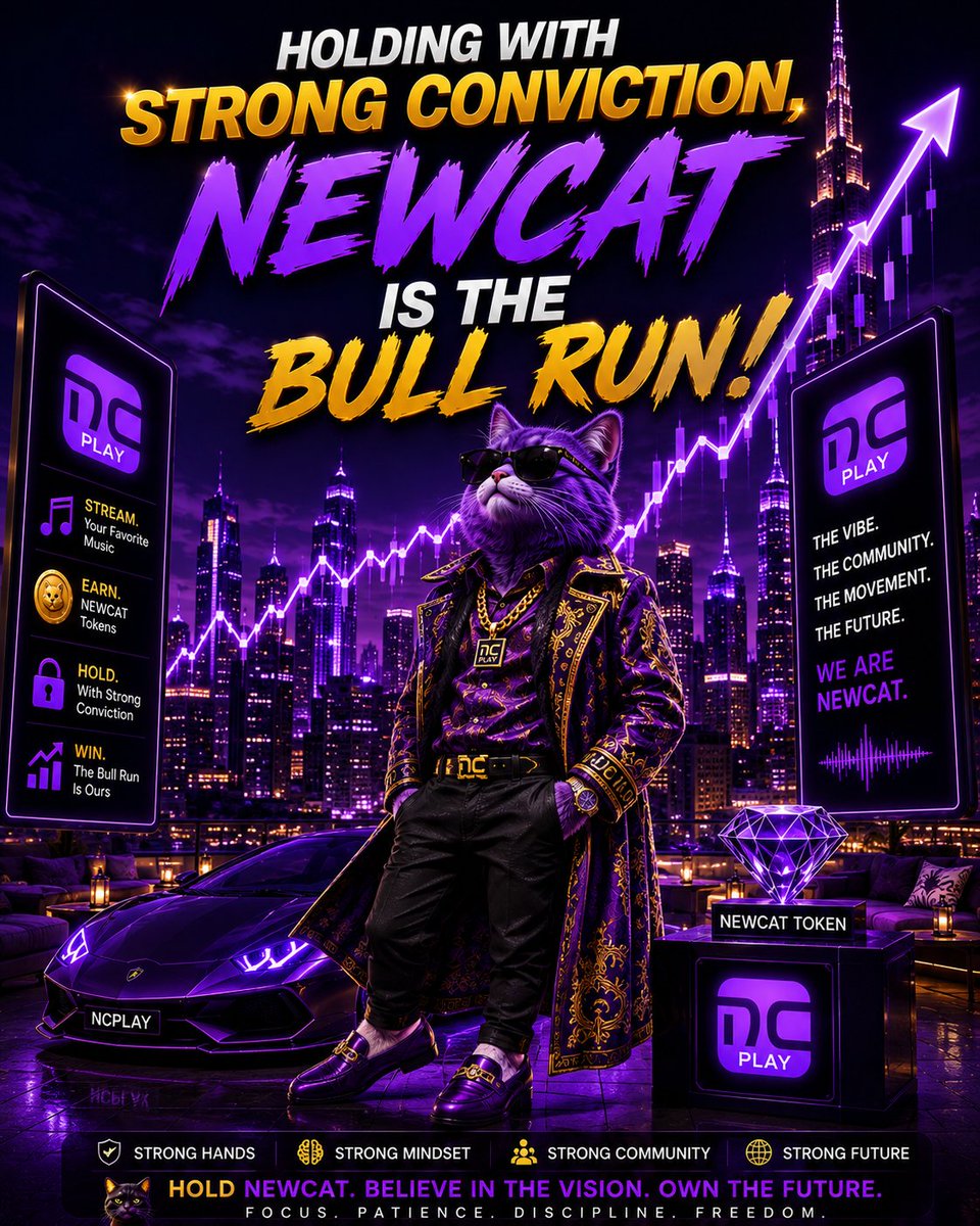 Elangwareviews's tweet photo. Strong Conviction 💜

NEWCAT isn’t just a token—it’s a movement.

Stay focused, stay patient, and keep building with the community. 🚀

NCPLAY × NEWCAT — the vibe is only getting started.

#NEWCAT #NCPLAY #Crypto #Web3 https://t.co/E6M9ACMjgf
