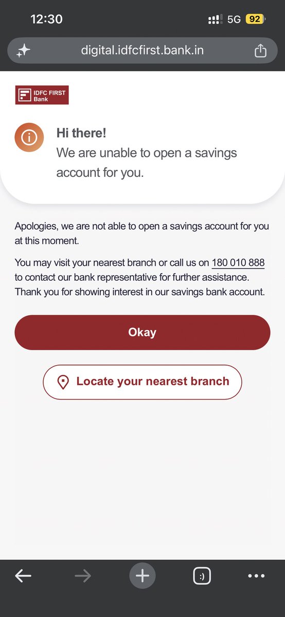 frsahil80's tweet photo. @IDFCFIRSTBank why it appears? Every time i try to add my current address, while opening an account. 

Whenever i enter my pincode. It Gives me an error. 

Please have a look at this. https://t.co/I1lHpXw8s0