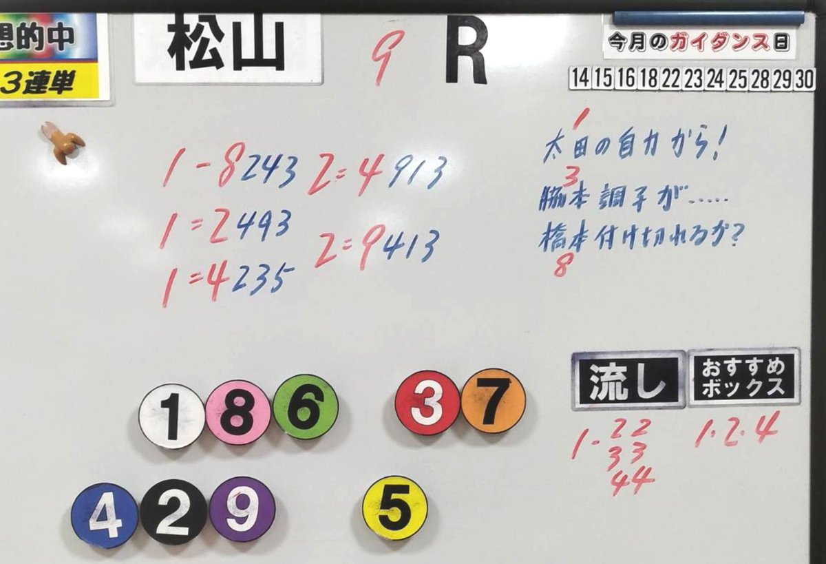 satellite_oga's tweet photo. 松山競輪9R〜11Rの予想です😊
決勝戦！
ご来場お待ちしています！

#サテライト男鹿 #ガイダンス山崎
#競輪予想 #松山競輪 https://t.co/fGeO0Dm9Bo