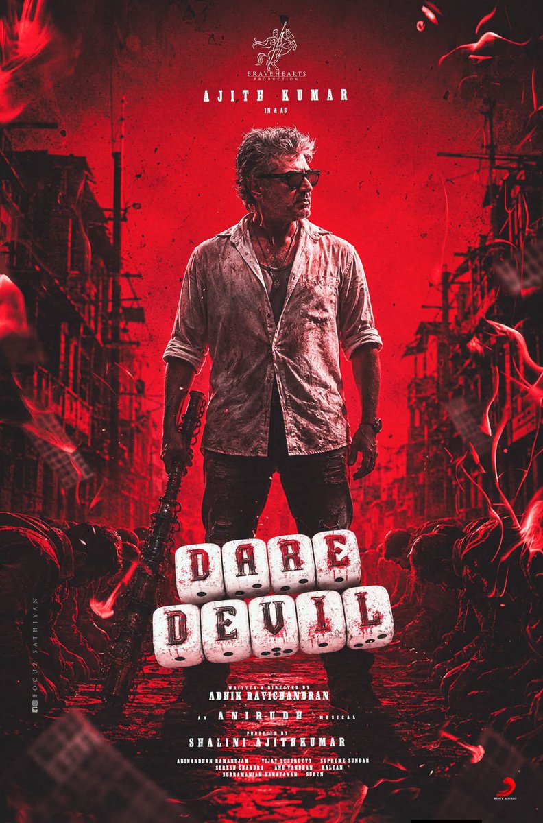 ajithsenthil68's tweet photo. Buzz: #AjithKumar’s #DareDevil is reportedly set to go on floors in September 2026, with a worldwide theatrical release targeted for Summer 2027. https://t.co/JeeoDxlaau