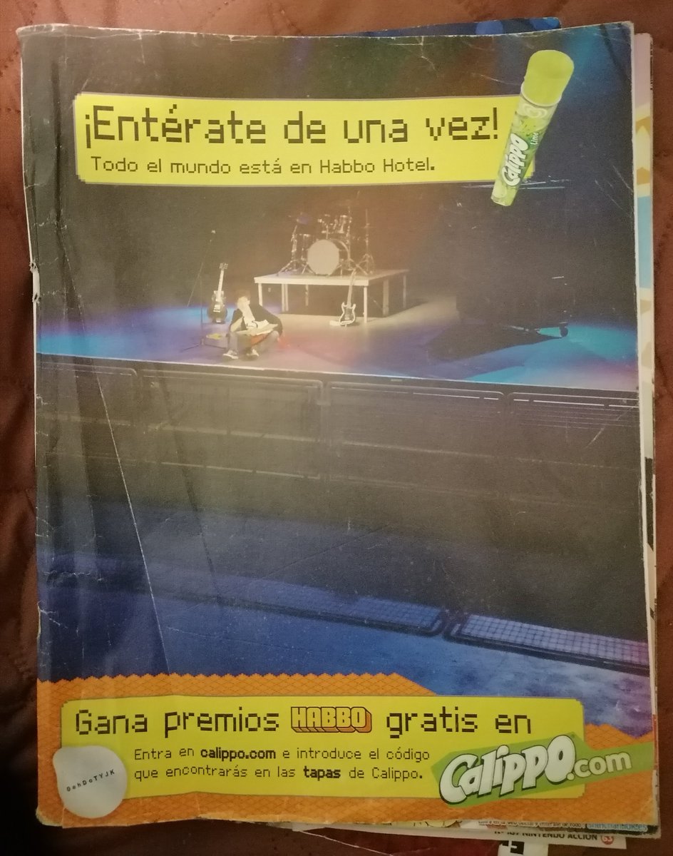 DecarloHB's tweet photo. Publicidad de Habbo y Calippo en la revista Nintendo Acción (Junio 2008) https://t.co/S9XXAbpdoL