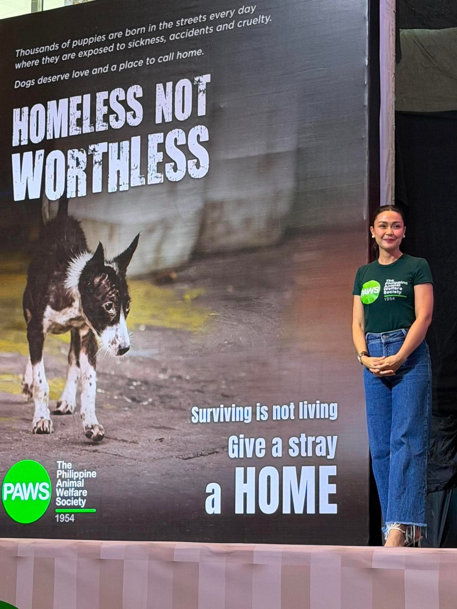 Push_Alerts's tweet photo. Jodi Sta. Maria and her rescued aspin Putol attended the Philippine Animal Welfare Society’s “STRAY-vivor Family Day” which celebrated International Homeless Animals Day last August 15 at Ayala Malls, Manila Bay in Pasay City. Jodi was launched as a PAWS ambassador last year. https://t.co/HmiLArxhIg