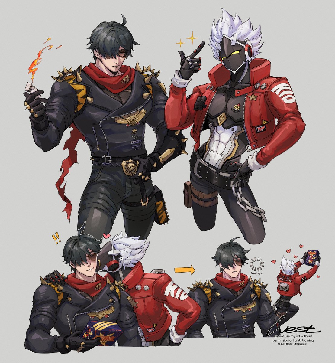 west24_draw's tweet photo. イトビリ🔦🔫　喜んでくれたらしい🎁🌟 https://t.co/gb5JOeQSTI