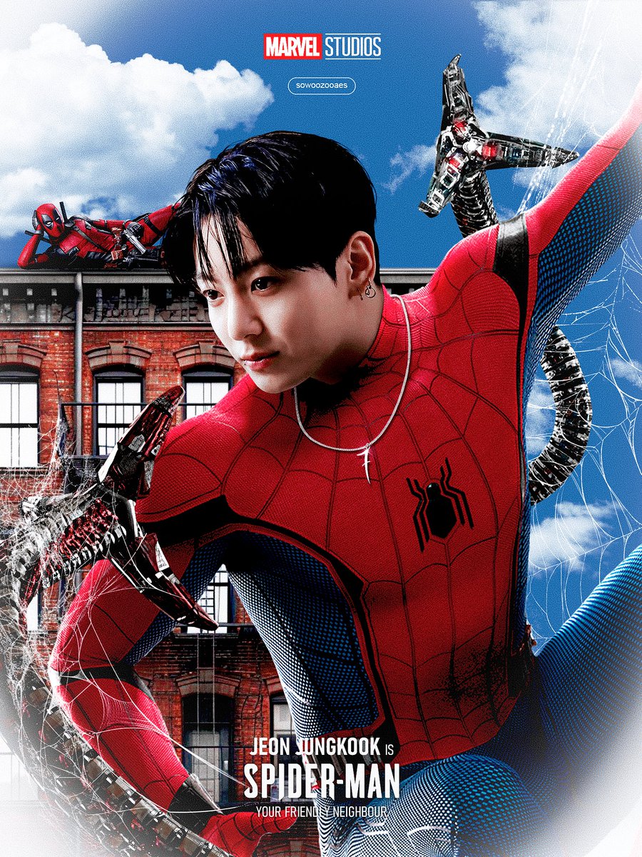 sowoozooaes's tweet photo. Jeon Jungkook is SPIDER-MAN 🕸🕷 your friendly neighbour
See the edits first on my ig below ⤵
#spideykoo #SpiderManBrandNewDay https://t.co/qgmctX8ncl
