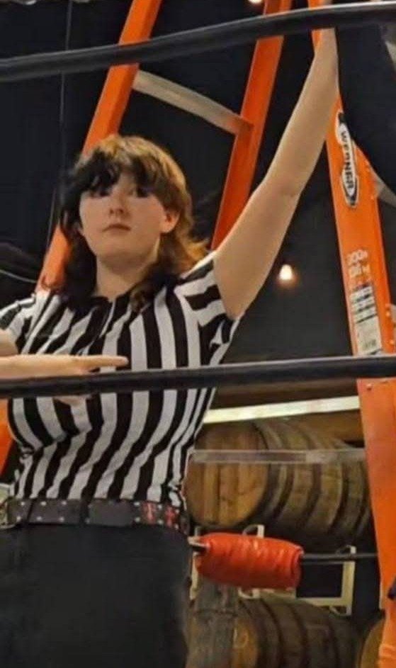 XwwOfficial's tweet photo. Sunday Spotlight: Today's #Spotlight shines on Jack the Ref. Over a year in the business, she took on many stipulation matches fearlessly such as #Ladder #Hardcore and even a #WorldTitle match inside a #SteelCage. Not surprising since her trainer is Head Official @thisdemonref https://t.co/lYZpdYpM9F
