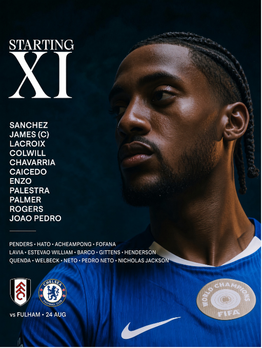KolarioChelsea's tweet photo. Xabi Alonso’s first big call before Fulham? 👀

Enzo Fernández has to start.

With Wesley Fofana suspended, Reece James could step into the back three with Maxence Lacroix and Levi Colwill, allowing Enzo to partner Moisés Caicedo in midfield.

That gives Chelsea more control on the ball while keeping enough defensive security.

Enzo looked sharp after returning against Real Sociedad. If Alonso wants Chelsea to dominate games, is this the midfield duo he should trust? 🔵