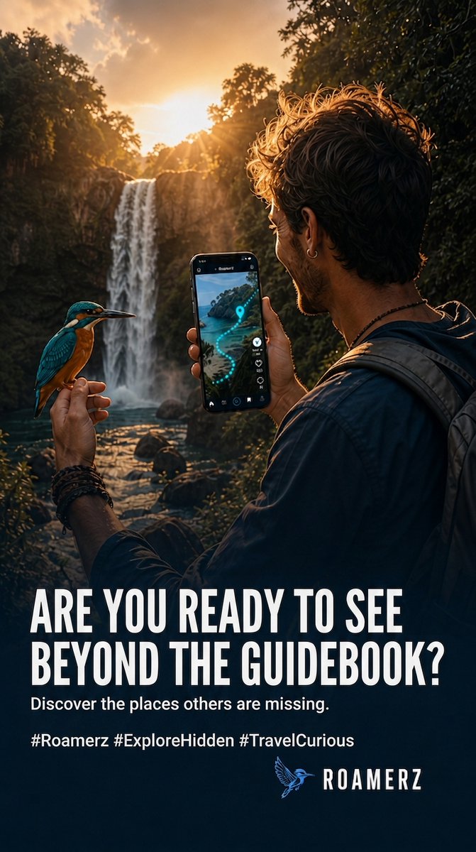 roamerzio's tweet photo. Stop just following the maps, start making your own discoveries. 

Start seeing beyond the guidebook...

Follow for updates🔔
#Roamerz #ExploreHidden #TravelCurious #HiddenGems #OffTheBeatenPath #TravelApp https://t.co/XnlKhboEDv