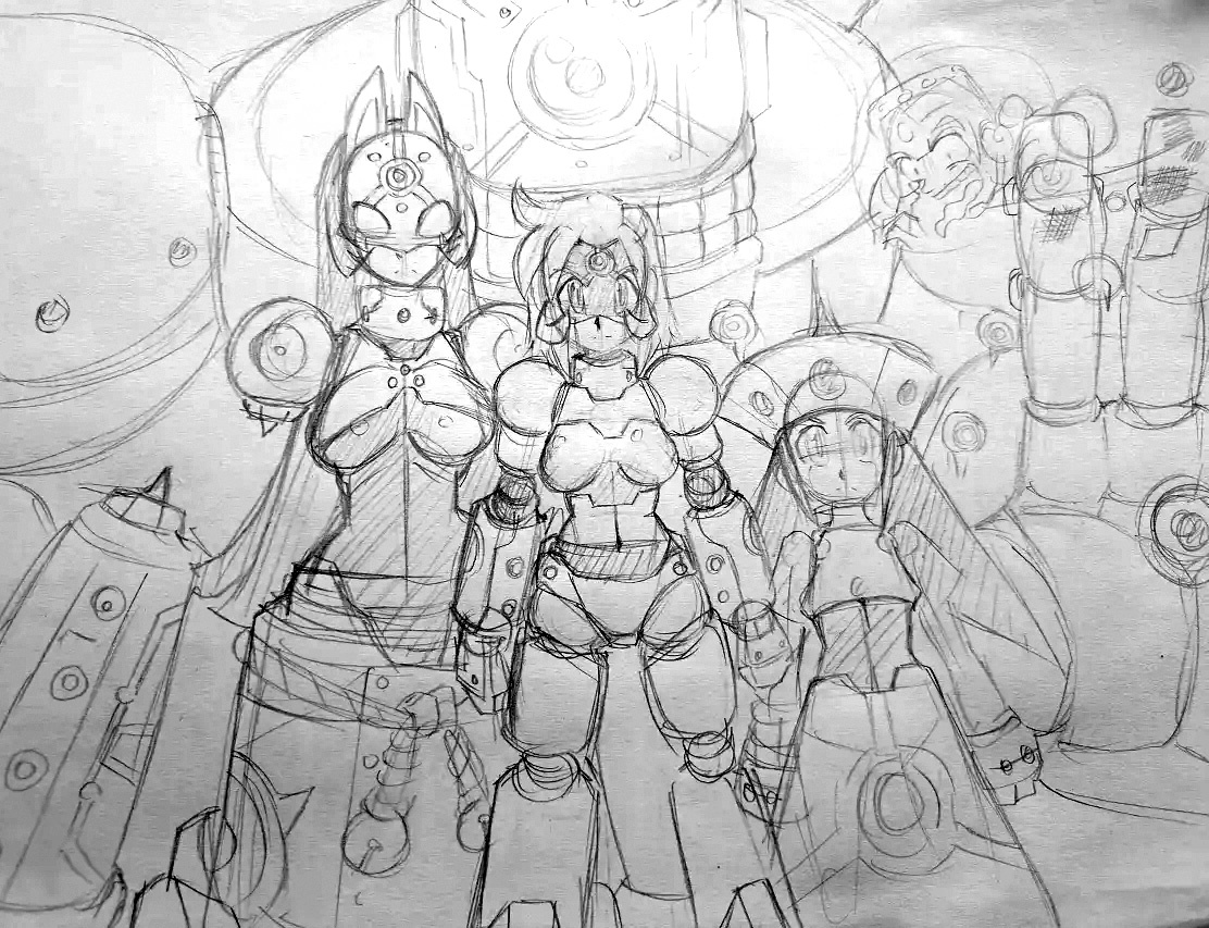 VCampan's tweet photo. #MegaManLegends inspired art. https://t.co/r389ShN7w0