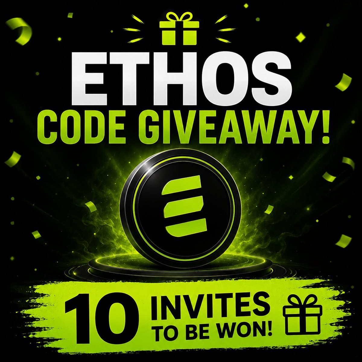 Cryptosutra_'s tweet photo. 🎁ETHOS INVITE GIVEAWAY

Giving 10 Ethos invites to our community

• Follow our account
• Like &amp; Retweet
• Drop your EVM wallet ON Comment

I’ll randomly select 10 winners and announce them tomorrow
If you’re selected, you’ll get an Ethos invite and access to start farming XP https://t.co/Rrf2RGJ0Lh