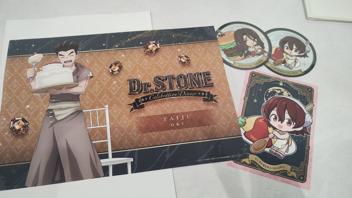 Usummer_UoxoU's tweet photo. 【交換】
Dr.STONE ドクターストーン AMOCAFE アモカフェ ランチョンマット コースター 特典ポストカード

譲:大樹 杠 司

求:ゲン

手渡し 17:20頃まで店内、その後暫く池袋に居ますのでお気軽にお声がけください。

よろしくお願いいたします https://t.co/QfQnqZ05bF