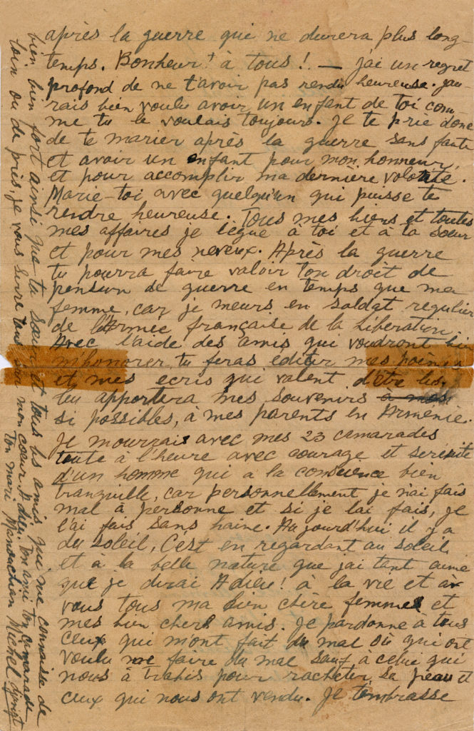 hiddenliburua's tweet photo. Impossible de lire sans avoir le coeur serré la lettre de Missak Manouchian, le matin même de son exécution, à son épouse Mélinée. Fresne, 21 février 1944. https://t.co/fnM5gxsRPF