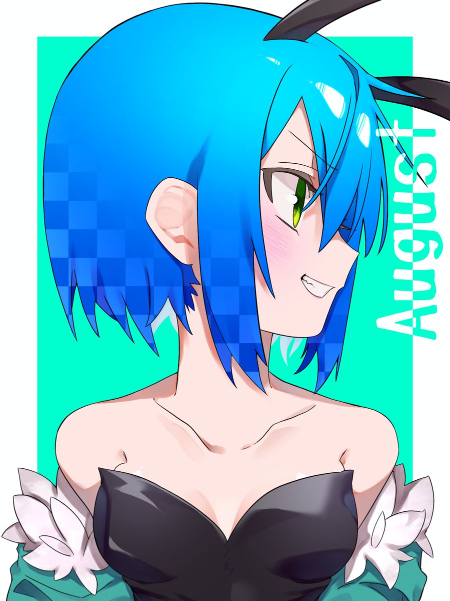 mihaemon_1121's tweet photo. 8月イラスト：渚 https://t.co/bjUxgkDSBt