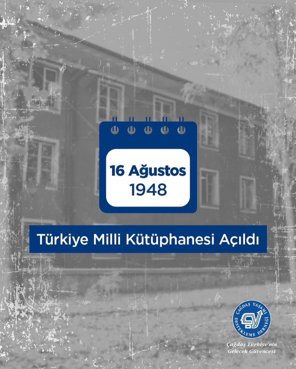 CyddAnkara's tweet photo. 15 Nisan 1946’da Milli Eğitim Bakanlığı bünyesinde kurulan ve bu dönemdeki başka ülkelerin ulusal kütüphaneleri araştırılarak yapılandırılan Türkiye Cumhuriyeti’nin ilk ve tek ulusal kütüphanesi olan Türkiye Milli Kütüphanesi; 

#ÇağdaşYaşamıDesteklemeDerneği https://t.co/NZ11Jo6AlV
