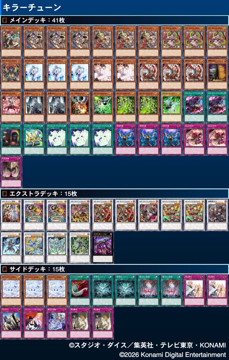 sai_OOO8's tweet photo. 令和遊戯CSに参加してきました。
キラーチューン使用して1-3
プランもふわふわしたまま臨んだのが良く無かったなぁ...
構築、プレイ見直して頑張ります。
#令和遊戯CS https://t.co/NUN8Xb0cDu