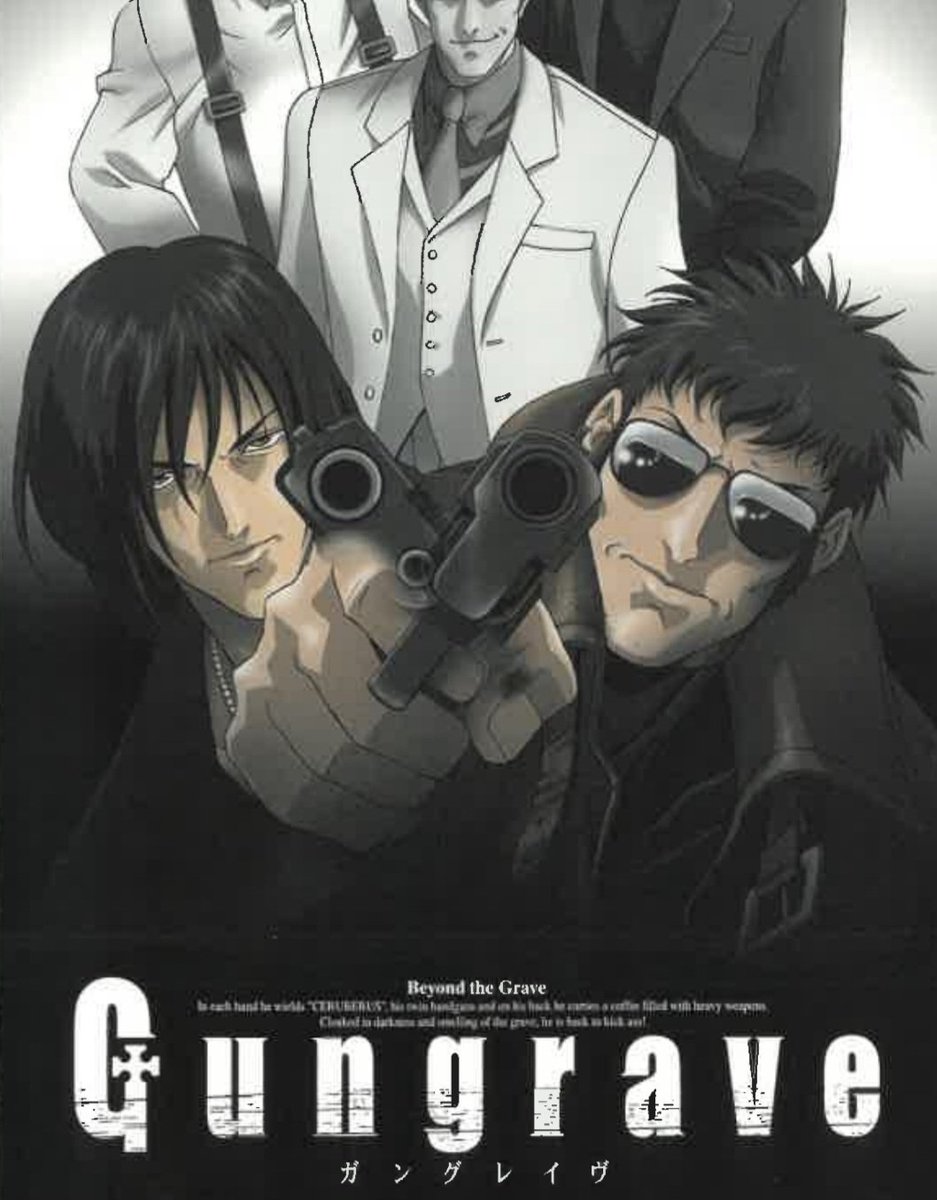 nyxchipz's tweet photo. I just realised this promo art where Brandon and Bunji's gun hands merge is probably a reference to when Brandon grabs and aims Bunji's gun and Bunji pulls the trigger (alongside general themes of them being mirrors to eachother) https://t.co/VKqBxSKN5w