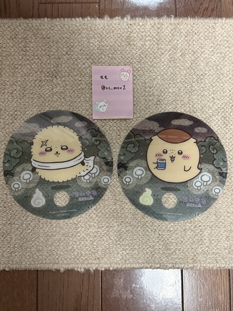 rs_mox2's tweet photo. ちいかわ おばけの森 お台場商店 ノベルティ オリジナルうちわ 交換

【譲】
くりまんじゅう、ラッコ

【求】
うさぎ、ちいかわ

郵送 または 静岡県(中部)にて手渡し
検索からでもお気軽にお声掛けくださいm(__)m
よろしくお願いいたします！

#ちいかわ    
#ちいかわおばけの森 https://t.co/SPg1ZUdm37