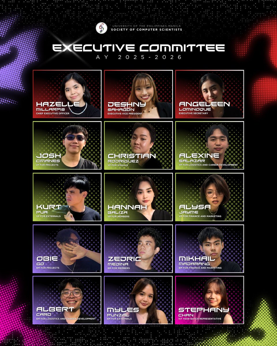 UPSoComSci's tweet photo. UP SoComSci would like to commend the outgoing Executive Committee for AY 2025-2026! 👏 https://t.co/6TKOk3In51