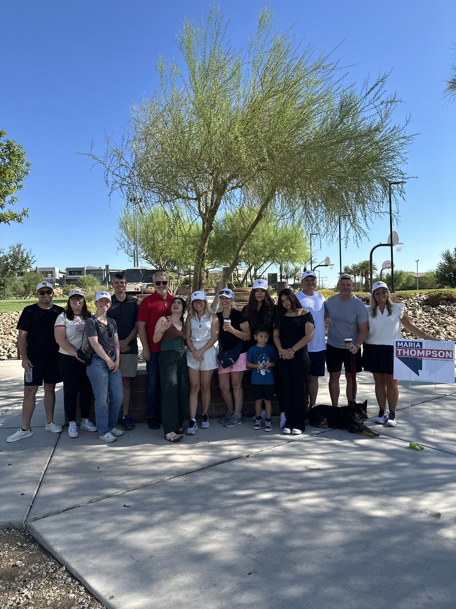 MartyTheElder's tweet photo. We had a great day door-knocking in Summerlin for SD 9 with @Maria4Nevada! Loved connecting with voters and hearing what matters most to our community.

A massive thank you to Maria for hosting and to our incredible volunteers who showed up to put in the work.

Nevada’s future is decided by those who show up. Don't sit on the sidelines—get involved, sign up to volunteer, and make your voice heard! 👇

https://t.co/4wGzFK34z2