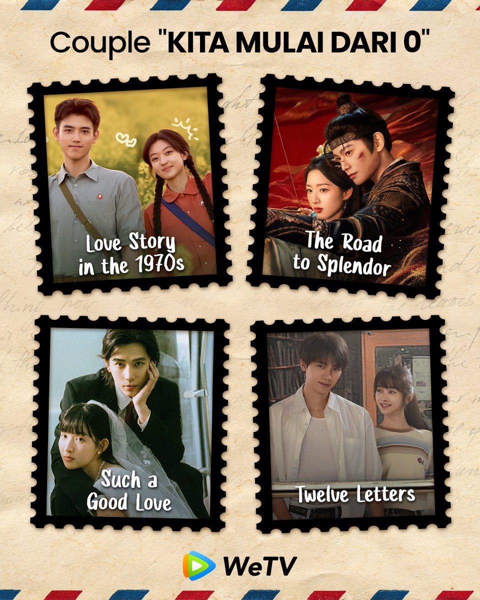 WeTVIndonesia's tweet photo. Mana couple yang paling merintis dari 0 dan jadi favorit kalian??๐๐ซฐ
#WeTVIndonesia #WeTVID #Dracin https://t.co/zXPT7pTqJm