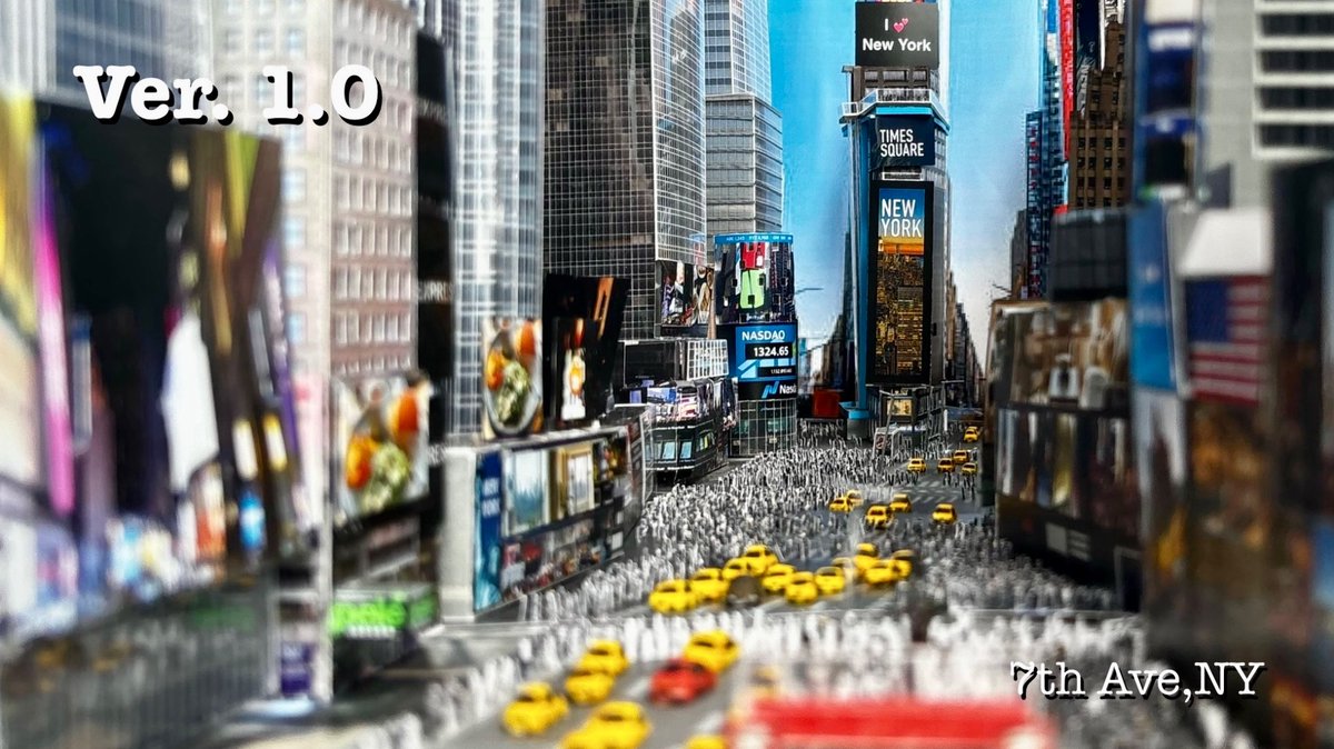 nydiorama's tweet photo. 遂に決めた‼️
憧れの🇺🇸🗽NYフルスクラッチ再現の次作🥰

熟考した結論は…

✨✨✨✨✨✨✨✨
🇺🇸7th Ave のVer. Up🗽
🇺🇸5th Ave某名所(新)🗽
✨✨✨✨✨✨✨✨

これらを並行してチャレンジ😉👍

理由は後程ポストにて

#ジオラマ
#ニューヨーク
#タイムズスクエア

https://t.co/YnpZ6TCi1V https://t.co/5fq9i28CpK