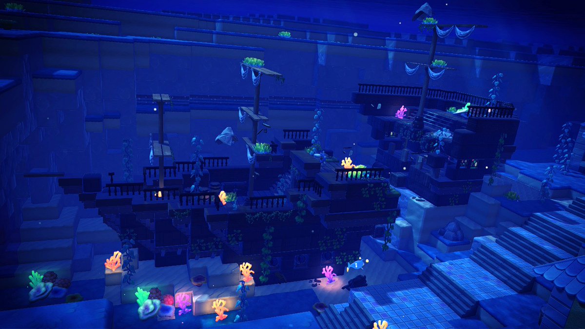 fuyumpto1025's tweet photo. ダダリンやサメハダーの住む沈没船ができました。
#ぽこあポケモン https://t.co/hCI3RPesjq