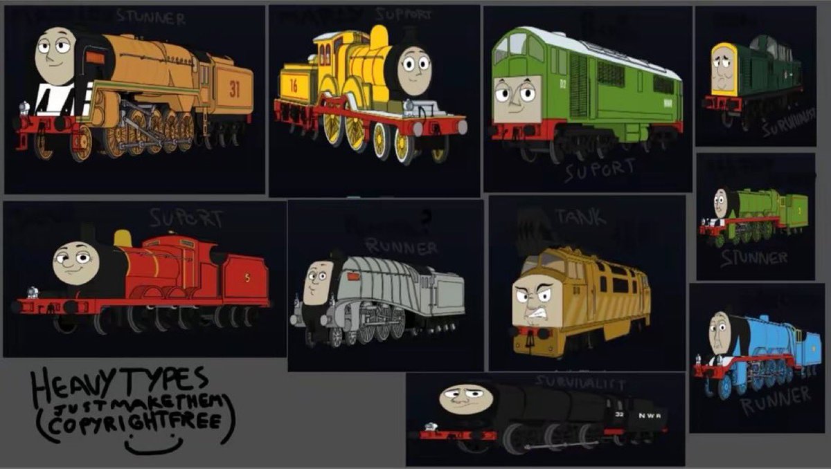 JoshuaAshb72669's tweet photo. Just updated some of the Players for North Western Mayhem,Added Declan,Walter,Jamie(Now I gotta do the big tender engines then)#asymgame #fyp #ttte #asymgameconcept #NorthWesternMayhem #Spriteart #asym #copyrightfree #fyp https://t.co/xK6UHN0w5O