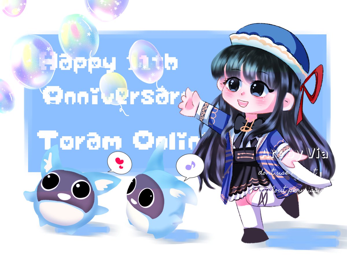 CGN2DLVR's tweet photo. Happy anniversary, time to flying balloons with the kids (potum) (⁠づ⁠￣⁠ ⁠³⁠￣⁠)⁠づ

#トーラム
#Toram11th
#ToramPhotoChallenge
#Art #Fanart 
#ToramOnline https://t.co/g3FJnr3vRA
