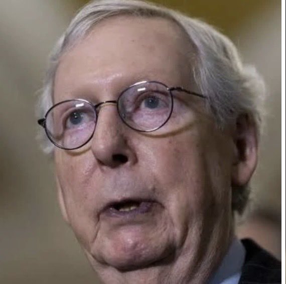 Suzierizzo1's tweet photo. Who else thinks that Mitch McConnell passed away from a cardiac arrest on June 14th,2026 and Republicans are trying to keep his death  hidden with all these fake calls and pictures? 

1. Yes 

2. No https://t.co/IN2zOYczrB