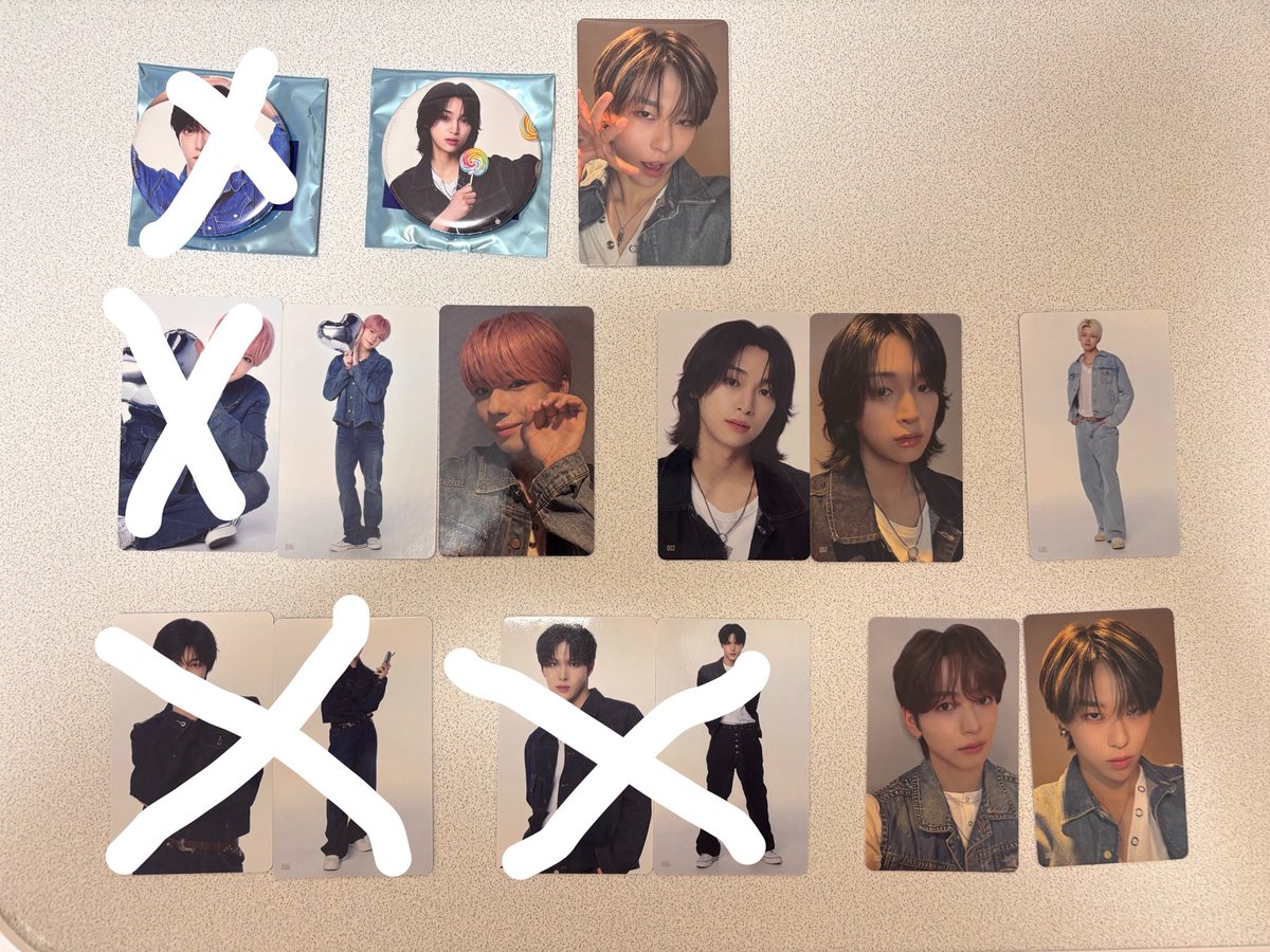 hj_zda's tweet photo. KO1KEYZ コイキーズ 1st FAN MEETING
ファンミ グッズ トレカ

【譲】
缶バ ▶︎シヨン、小野
トレカ▶︎矢田、杉山、
加藤、700円トレカ濱田、小野
画像参照

【求】 柳谷伊冴
 7000円トレカは同一のものとの交換

･郵送希望 

お気軽にお声掛けください🙇 https://t.co/q9YDZBEAzO