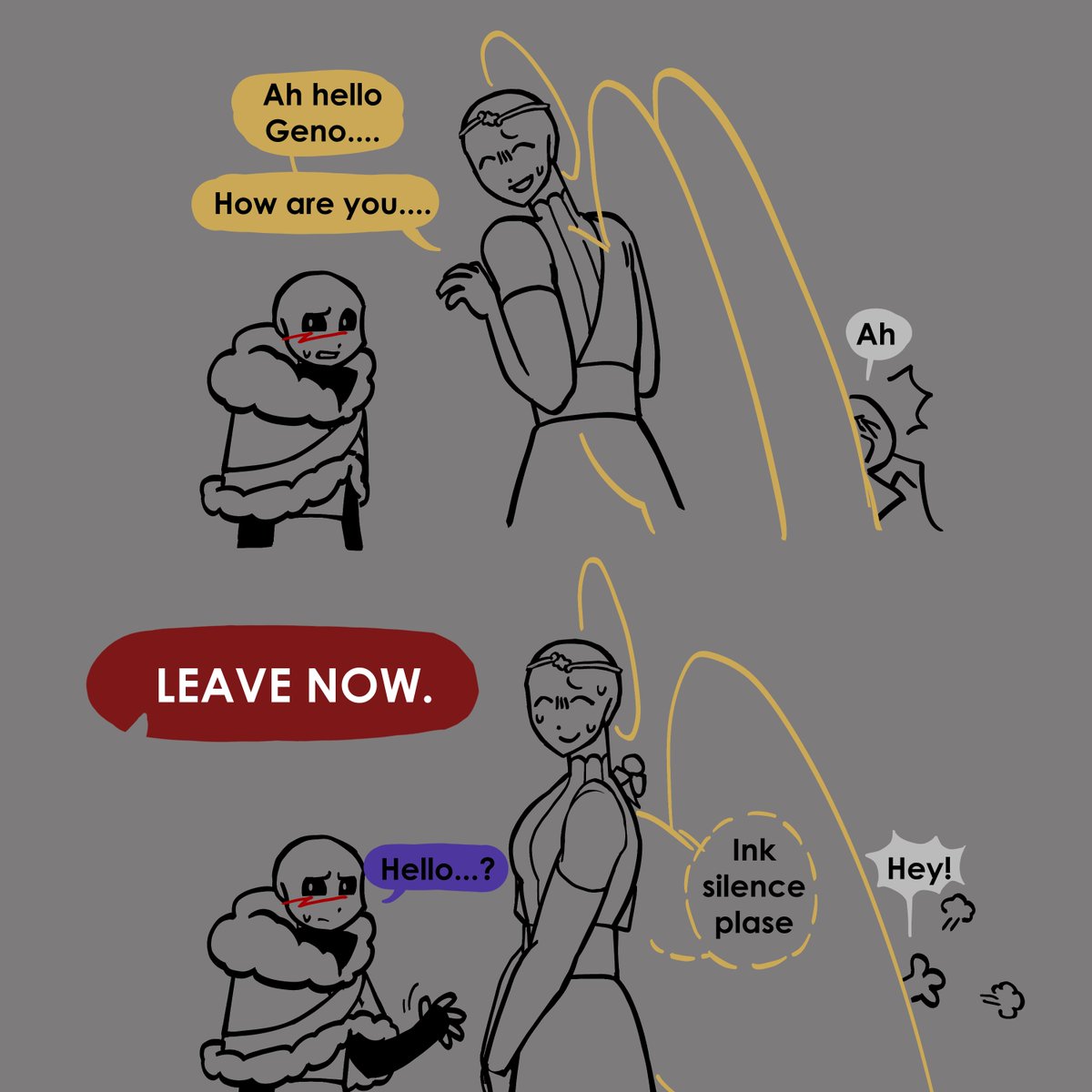 pavomiau's tweet photo. Part 1 of part 3 of "ink so stupid he gonna get himself killed"
(1/3)
#utmv #Dreamsans #Crosssans #FatalErrorsans #Genosans #Reapersans https://t.co/ZqZHfM0Q58