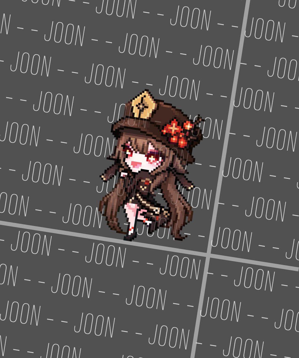 JoonPixelArt's tweet photo. 給大家搶先看一下下一個新造型！！
正在製作中！  [ 胡桃]  

#風星 #maplestoryworld #artale #mapleland #pixelart #joon #joon18 #楓之谷

風星造型，artale造型, 楓之谷造型 https://t.co/Yz7ekbftyq