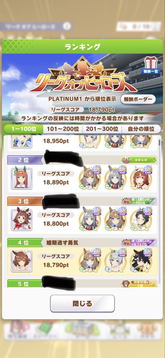 konkinogasu's tweet photo. LOH３日目　合計210欠損
やらかした！
12：15に特攻して4戦目まで無欠損やったから調子に乗ってたら5戦目だけで-150🤪

一瞬だけでも1位になれるかなって思ったけど、1桁順位が見れただけでちょっと満足。
まだ1000位のボーダーには残れてるくらいなんかなぁ https://t.co/ZpDTCmwQqR