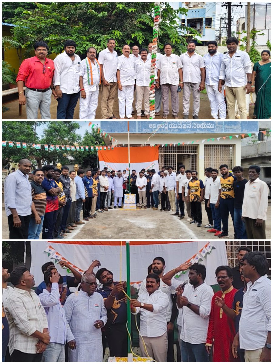DGovindReddy10's tweet photo. విశాఖ.. గాజువాక 

 *స్వతంత్ర దినోత్సవ వేడుకల్లో పాల్గొన్న విశాఖ నగర EX -డిప్యూటీ మేయర్ దల్లి గోవిందరెడ్డి గారు* 

 *గాజువాక నియోజకవర్గం వివిధ వార్డుల్లో 80 వ స్వతంత్ర దినోత్సవ వేడుకల్లో ముఖ్య అతిథిగా EX -డిప్యూటీ మేయర్ దల్లి గోవిందరెడ్డి గారు పాల్గొని జెండాని ఆవిష్కరించారు* 

 *దల్లి గోవింద్ రెడ్డి గారు మాట్లాడుతూ ఎంతోమంది త్యాగమూర్తుల ఫలితమే భారతదేశానికి స్వతంత్రము వచ్చిందని చెప్పుకొచ్చారు* 

 *ఈ కార్యక్రమంలో కూటమి నాయకులు అన్ని గ్రామలా పెద్దలు, జనసేన నాయకులు మహిళలు పెద్ద ఎత్తున పాల్గొన్నారు* @APDeputyCMO @JanaSenaParty @JSPShatagniTeam @JSPVeeraMahila @maheshkambala1 @PawanKalyan