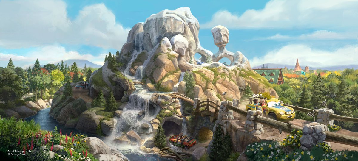 DrewDisneyDude's tweet photo. Walt Disney Imagineering says Cars Ridge Run Rally will be unlike anything they have ever done at Disney Parks. This is not a typical cars ride. 🙌 https://t.co/iJPdoV0eVg