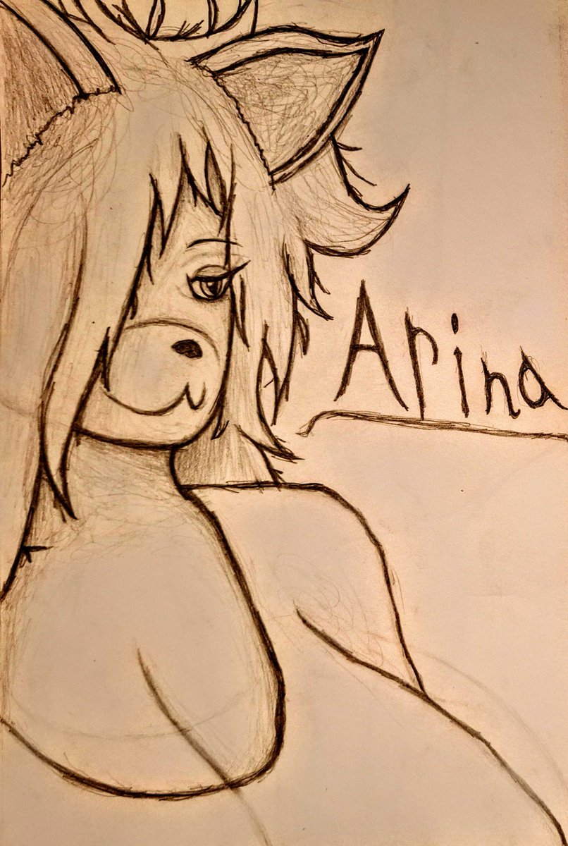 EmperorEmmic's tweet photo. Arina
Name means peace or rest
#art #pencil #pencilart #practiceart #character #furry #portrait #oc #originalcharacter #catgirl https://t.co/uCyzJcMQ6i