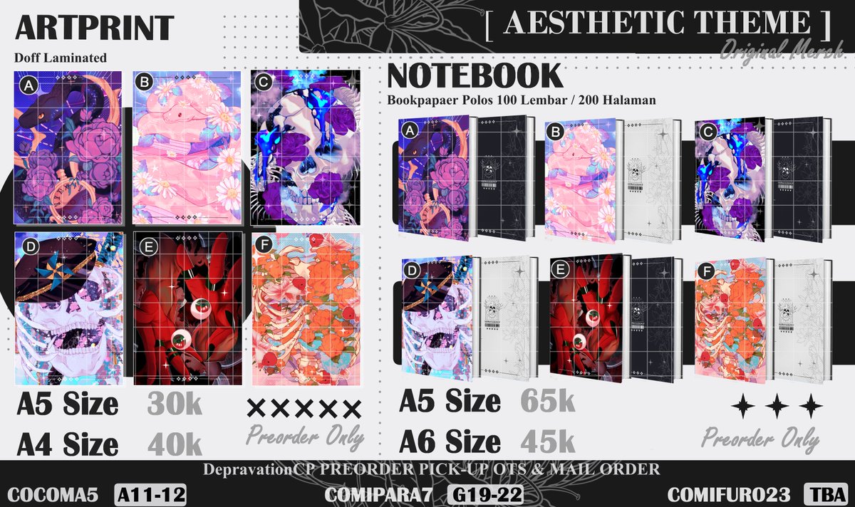 DepravationCP's tweet photo. [4/?]
Descartes &amp; Aesthetic Theme
Fandom : Original Merch

#CF23 #CFXXIII #comifuro23catalogue #comifuro23 #cf23catalogue #comicfrontier #cocoma5 #comipara7 #originalmerch #originalmerchandise #originalcharacter https://t.co/g36M37ODEU
