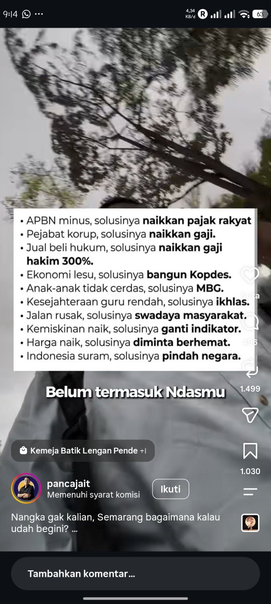 AsiAlex38707's tweet photo. @txtdrimedia Apa yang mau di harapkan dengan solusinya seperti ini dari pemimpin https://t.co/Ttrxac4KcC