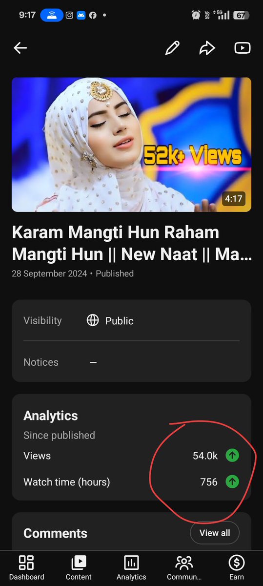 MdFaizz01's tweet photo. @youtube @youtubeindia  @youtubecreators @teamyoutube 

Hi YouTube team, one of my videos has received 54k views and 756 hours of watch time, but the watch time isn't showing up. Please help me.  👇👇👇👇 https://t.co/oKa5i3KlXj