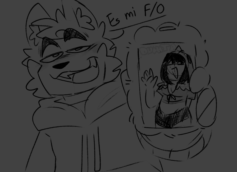 Deloksleep's tweet photo. Eu una amiga me dio una idea de q si Loco fuera un yumeshipper, tendria como f/o a Duxita xd un boceto rapido- https://t.co/9MVM8AKnif
