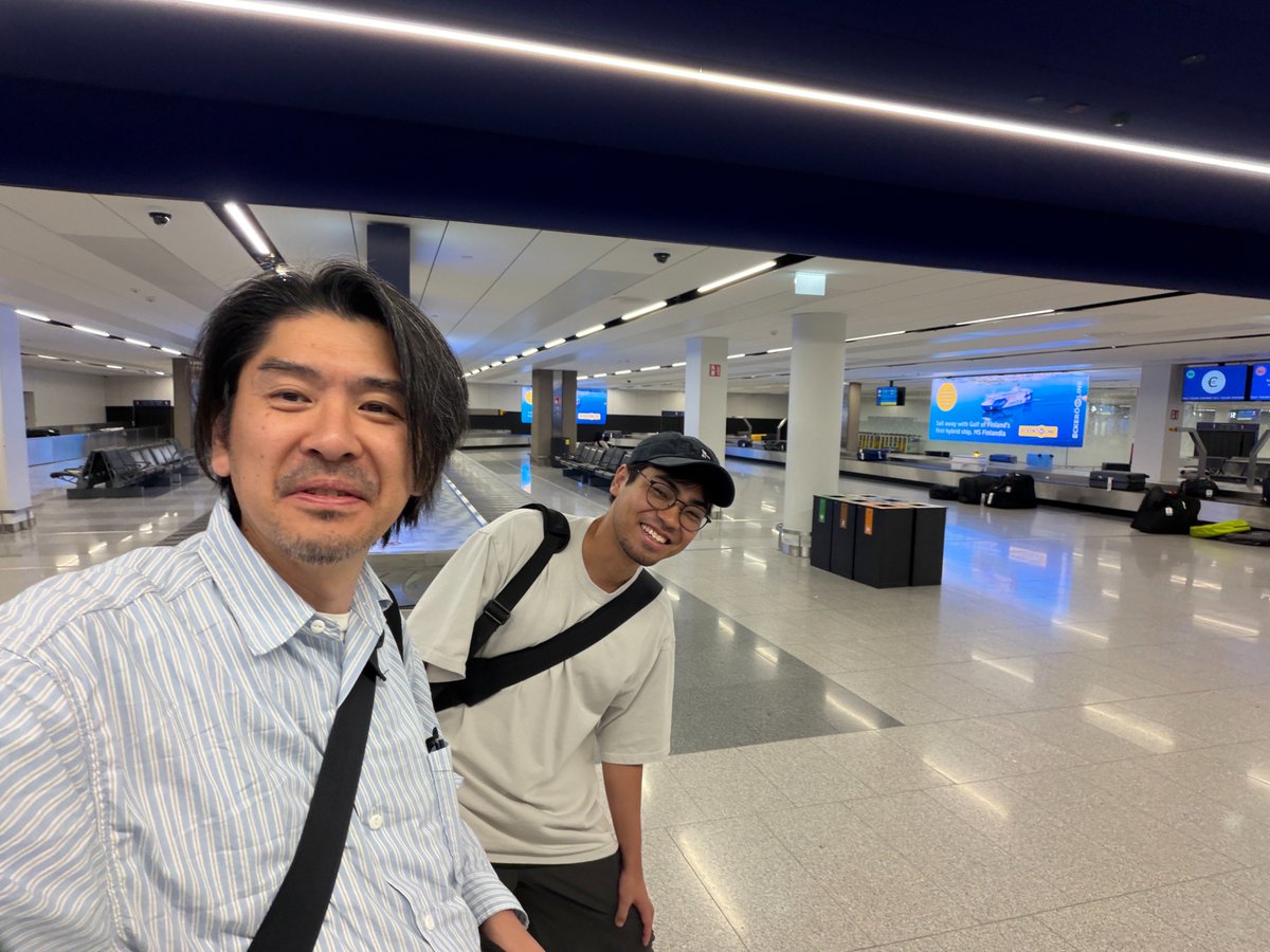boid_bakuon's tweet photo. 斉藤陽一郎、米倉伸、無事にフィンランドに到着。いよいよです。 https://t.co/kyxJkxoV1t